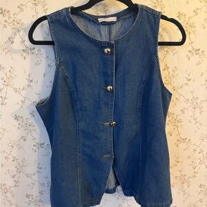 Sincerely Jules Classic Blue Denim Top
